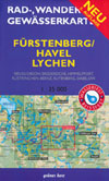 Rad- und Wanderkarte + Gewässerkarte Fürstenberg/ Havel Lychen