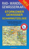 Rad- und Wanderkarte + Gewässerkarte Storkower Gewässer, Scharmützelsee