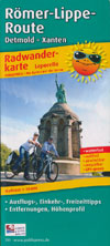 Radwanderkarte Römer-Lippe-Route Detmold-Xanten, Leporello im Maßstab 1:50.000 (Publicpress 741)