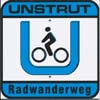 Unstrut-Radweg-Souvenirschild, 17x17cm