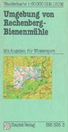 DDR-Wanderkarte Umgebung von Rechenberg-Bienenmühle M 1:50.000